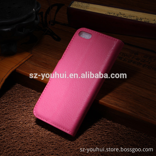 Hot Selling Ultra Thin PU Leather Case Wallet Flip Cover for iPhone 5 5s